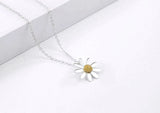 Super Adorable Flower Daisy Silver Pendant Chain Necklace Daisies