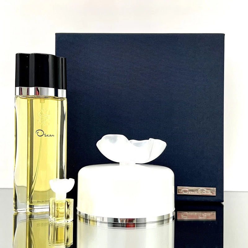 Oscar by Oscar de La Renta 3pc Women Set 100ml EDT Spr +3oz Dusting Powder +Mini EDT