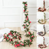 Artificial 45 Flowers Flower Party Garland Hanging Wedding Fake DecorFloral 8Ft Peony