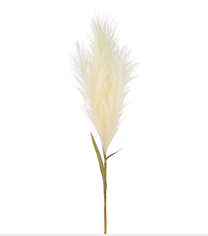 33'' Single Pampas Grass Plume Stem Faux Artificial Pampas Grass Home Decor Pampas Grass