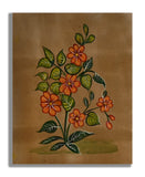 Little Yellow Lily Flower Handmade Miniature Floral Painting 6.5 x 5 in 