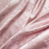 58''Wide By Yard Jacquard Brocade Satin Charmeuse Material Slightly Stretch Flowering Plants
