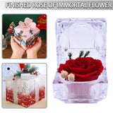 Eternal Rose Flower Preserved Everlasting Rose in Acrylic Box Gift For Women Dried Flower
