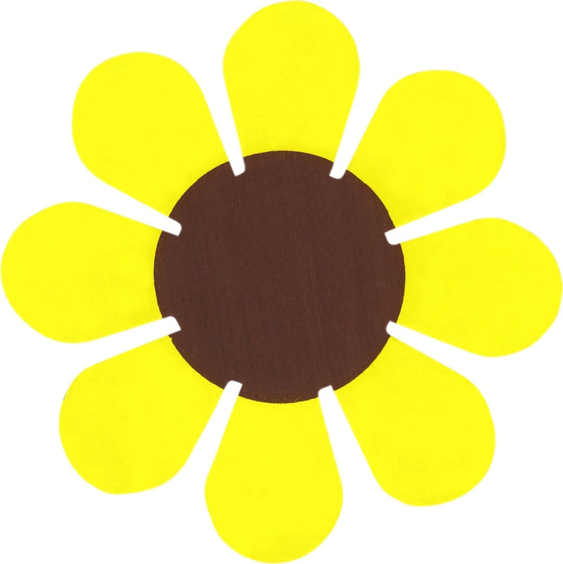 Sticker - Yellow Brown Daisy Flower Hippie Garden Retro Die Cut 3" Decal #23053 Daisies