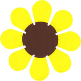 Sticker - Yellow Brown Daisy Flower Hippie Garden Retro Die Cut 3" Decal #23053 Daisies