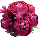 Springs Flowers Artificial Silk Peony Bouquets Wedding Home Decoration,Pack o... Peony