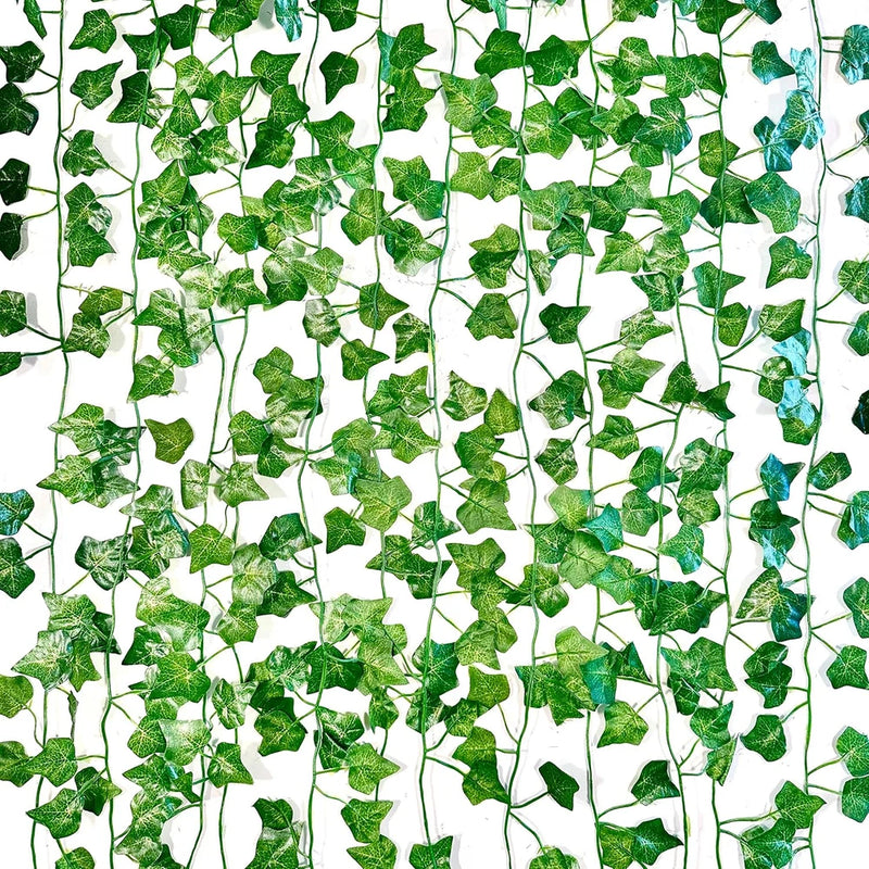 3 Pack (21Ft) Fake Ivy Garland Artificial Fake Vines Leaf Flower Balcony DŽcor O Green Plant