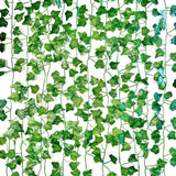 3 Pack (21Ft) Fake Ivy Garland Artificial Fake Vines Leaf Flower Balcony DŽcor O Green Plant