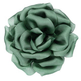 4" Silk Satin Flower Brooch Pin Large Peony Floral Lapel Pin Light Green Peony