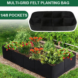 1/4/8 Grid Plant Grow Bag Nursery Bag Raised Flower Bed Garden Vegetable Planter Garden Plants