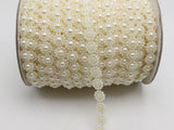 5 Meter Ivory Acrylic Flatback Pearl Bead 10mm Sunflower Chain Garland Bouquet Sunflower