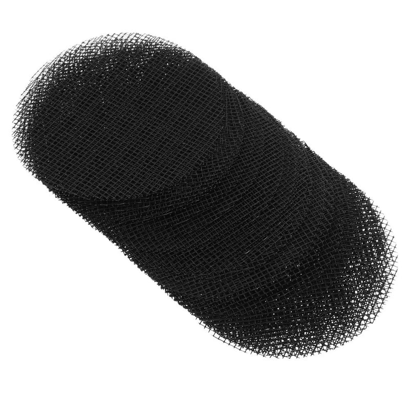Black mesh plant pot drainage mat, curved roll for potting and outdoor plants