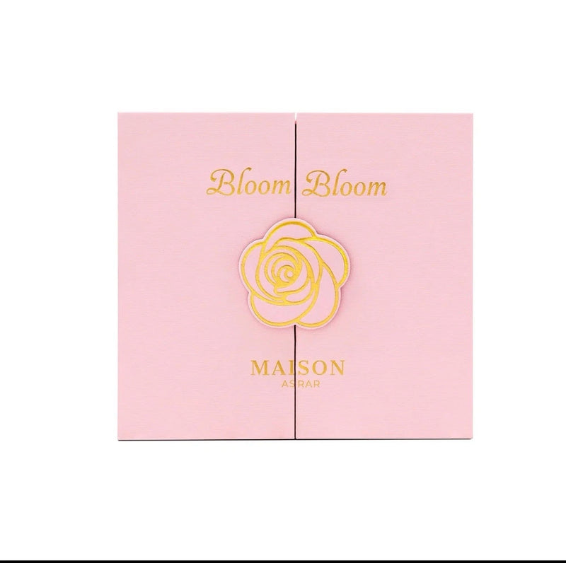 Pink Bloom Bloom gift box with rose-shaped orchid logo and Maison mark