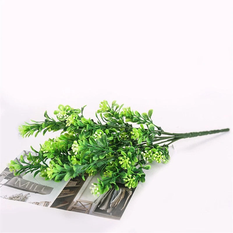 Plastic Artificial Plant Wedding Milano Grass Eucalyptus Home Simulation Green Plant
