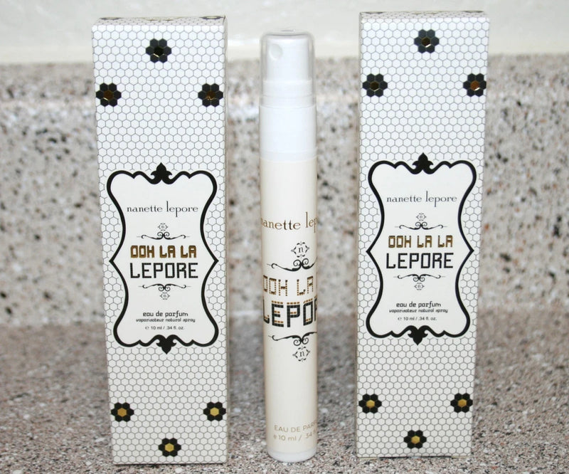 2 x Nanette Lepore Ooh La La Lepore 0.34 .34 oz / 10mL travel size perfume 0.68 EDP