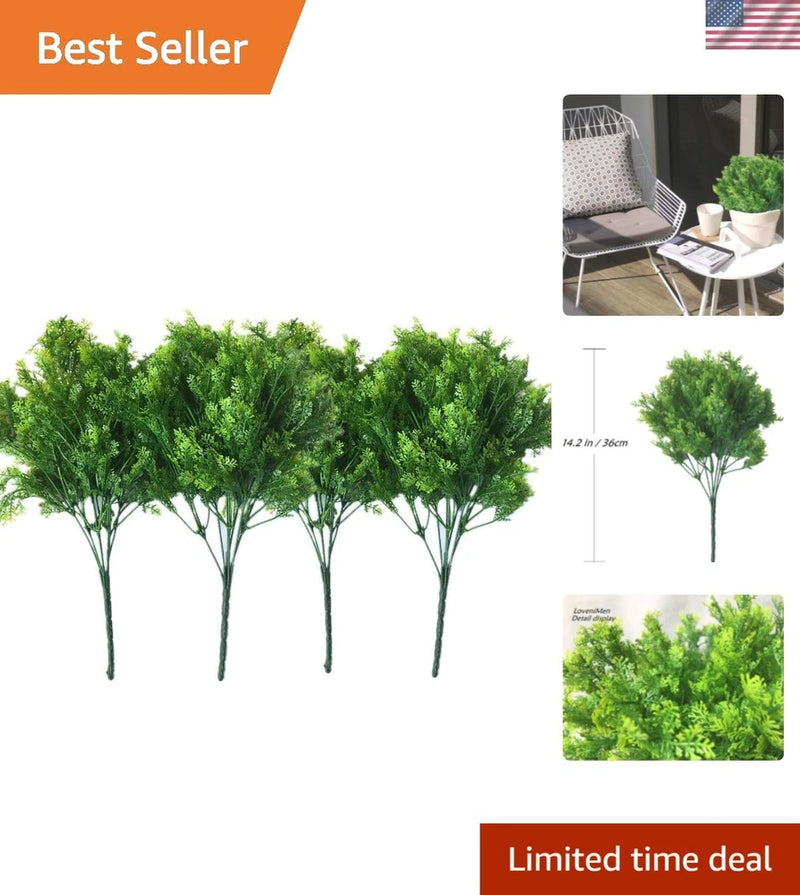 Artificial Shrubs, Plastic Plants Simulation Fake Bushes Wedding Outdoor Indo... Green Plant
