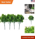 Artificial Shrubs, Plastic Plants Simulation Fake Bushes Wedding Outdoor Indo... Green Plant