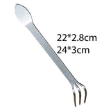 Root Rake with Spatula 2 in 1 Garden Tool Flower Beds Planting Bonsai Rake Garden Plants