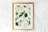 Sego Lily, Utah State Flower, Poster Print, Wall DŽcor Lily