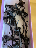 Dried Ghost Pipe Indian Pipe Whole Flowers, stem, root picked fresh. Box of 12 Dried Flower