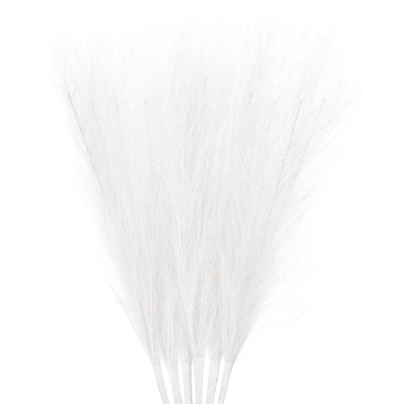 3Pcs Pampas Grass 17.7" Fake Pampas Grass for Wedding Decoration White Pampas Grass