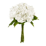 21 Inch Artificial Hydrangea Flowers 5 Pcs White Yatim 21In Real Touch Print Hydrangea