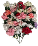 Silk Flower Bouquet 27 Stems Multicolor Artificial Floral Arrangement Home Decor Hydrangea