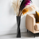 23.6" (60cm) Tall Black Floor Vase for Pampas Grass, Floor Vases for Modern G... Pampas Grass