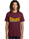 Sunflowers-Over-White-Fence Mens Graphic Tee, 100% Cotton, Casual Summer Wear Sunflower