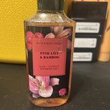 NEW BATH AND BODY WORKS SHOWER GEL 10 FL  PINK LILY BLOOM SEALED Lily