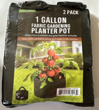 Garden Depot 1 Gallon Fabric Gardening Planter Pot 2nos In Each Pack Garden Plants