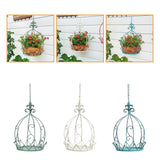 Garden Decor Crown Shaped Hanging Planter Holder Easily Install Flower Stand Garden Plants
