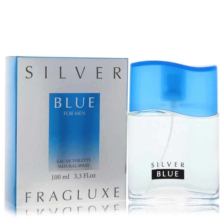 Fragluxe Silver Blue by Fragluxe Eau De Toilette Spray 3.3 oz for Men EDT