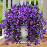 Artificial Fake Hanging Flowers Plants for Outdoor Outside Spring Summer Deco Flowering Plants