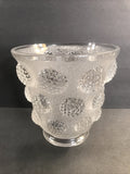 Antique Art Deco Glass Vase/Signed Verlys/Relief Berry/France C.1930/Hydrangeas Hydrangea