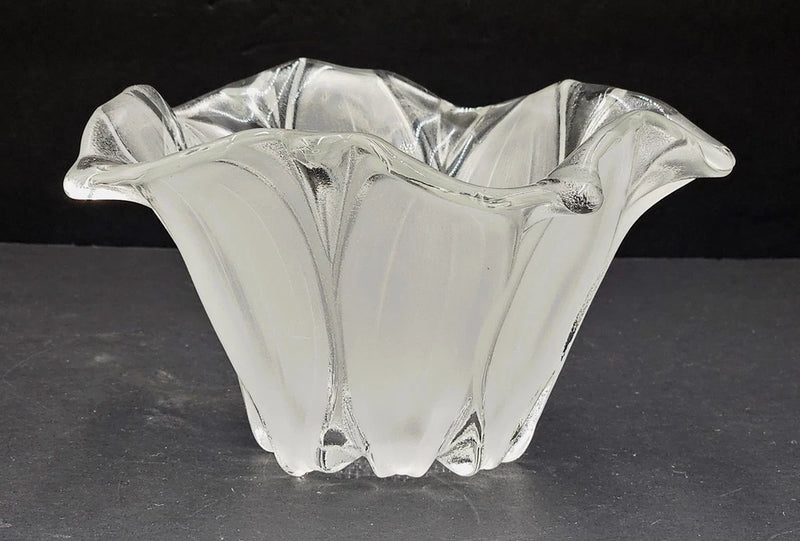 Mikasa Sunflower Frost Votive Candle Holder 6 inches wide Sunflower