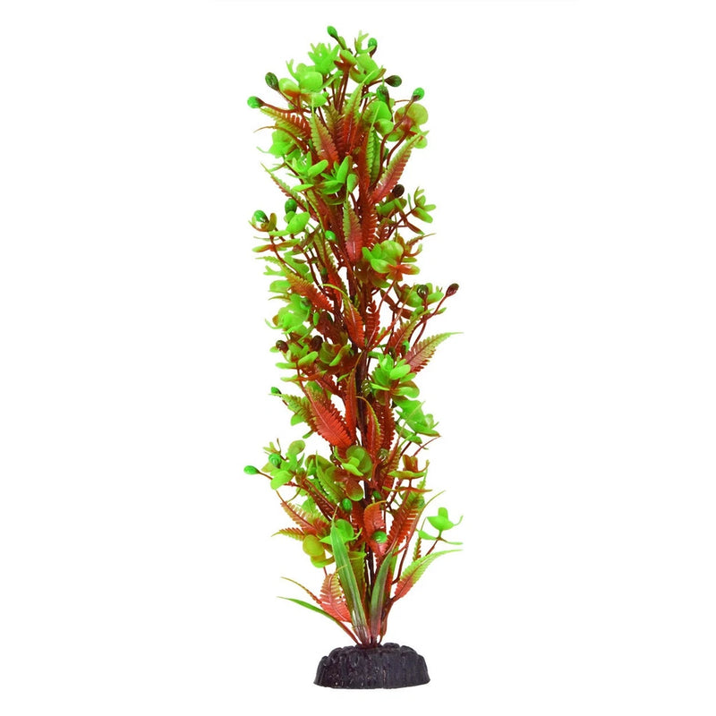 Underwater Treasures Flowering Clusters Red/Green Plastic Plant Flowering Plants