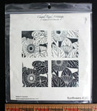 NEW Chapel Road Sunflowers Unmounted Rubber Stamp Set, Flowers Summer Art Stamps Sunflower