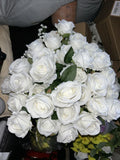 30 Fake White Roses Roses