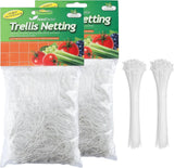 Seedfactor Plant Trellis Netting Garden HeavyDuty Polyester Grow Net +SquareMesh Garden Plants