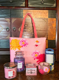 Yankee Candle 6pc MotherÕs Day Sweet Moments Peony Tote Lilac Blossom Candle Set Peony