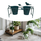 Double Plant Pot Garden Flower Pot Weather Resistant Rustic Flowerpot Plant Garden Plants