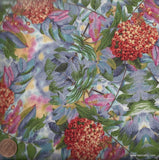 Elk Gathering mountain flowers floral blue purple orange Riverwoods fabric Flowering Plants
