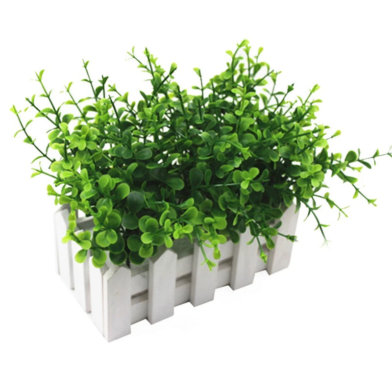 10 Pcs Simulated Eucalyptus Realistic Faux Plants Artificial Decor Green Plant