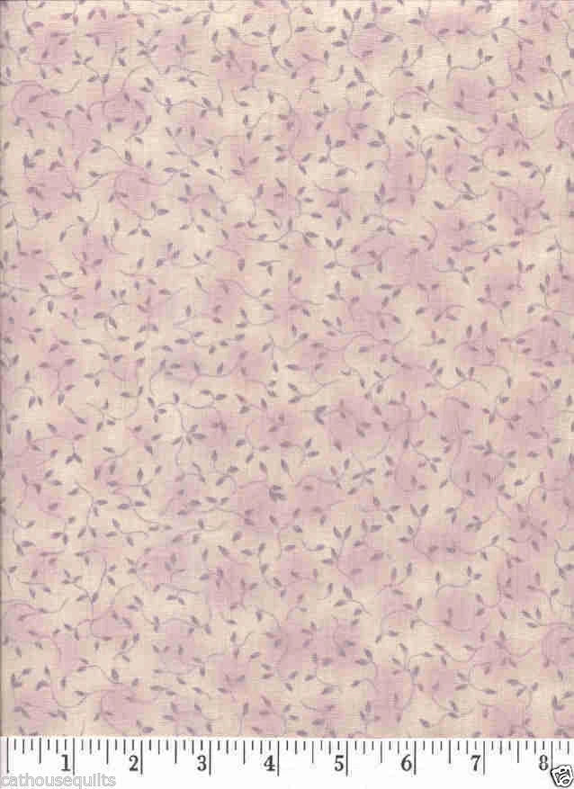 Harmony Pink Floral Small Quilt Fabric - 1 Fat Quarter Flowering Plants