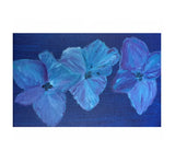Original Hydrangea Petals blue Purple Flower Flowers Acrylic painting botanical Hydrangea