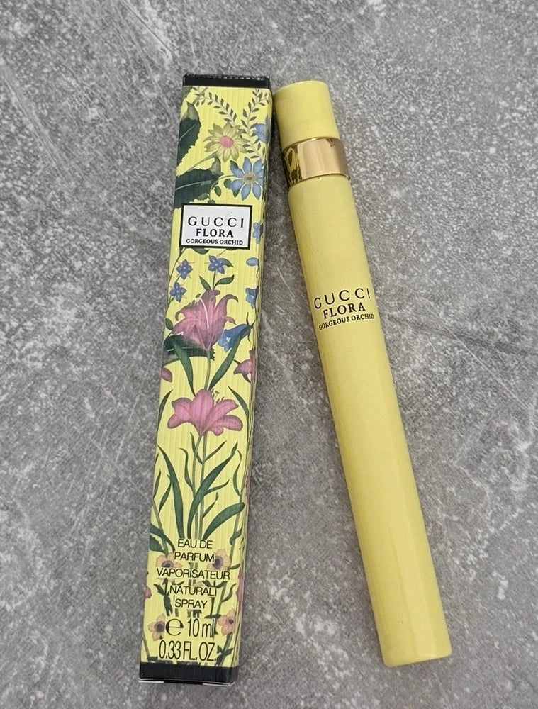 New Gucci Flora Gorgeous Orchid EDP Spray travel size 10 ml/0.33 oz EDP