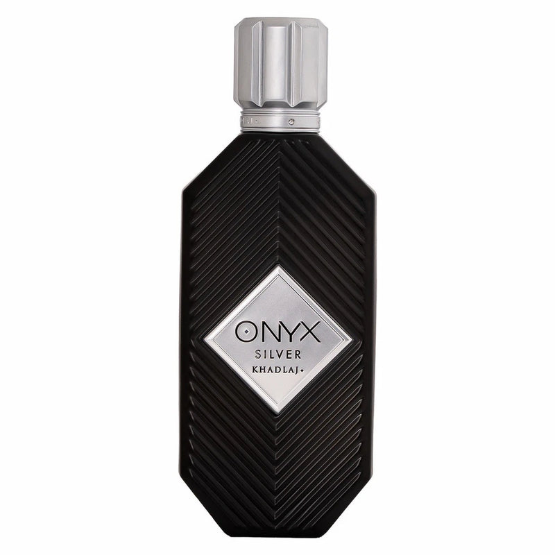 Khadlaj Onyx SILVER EDP for Men 3.4 Oz 100 Ml EDP