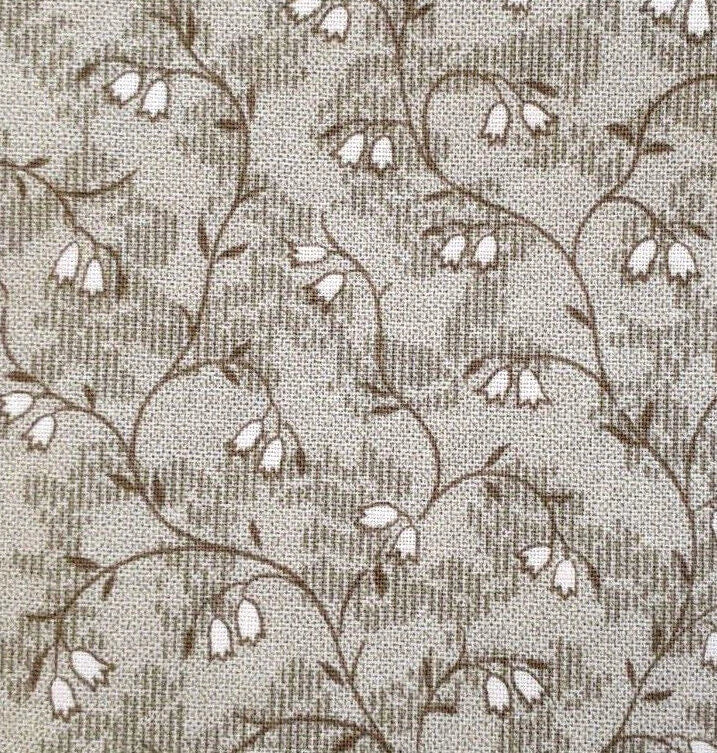 Vtg. Fabric "English Pathways" Floral BTY *Kate England Wilmington Prints Flowering Plants