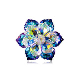 Rhinestone Sunflower Brooch Pin for Women Red Black Purple Large Flower Brooch S Sunflower